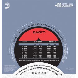D'Addario EJ45TT, Normal Tension